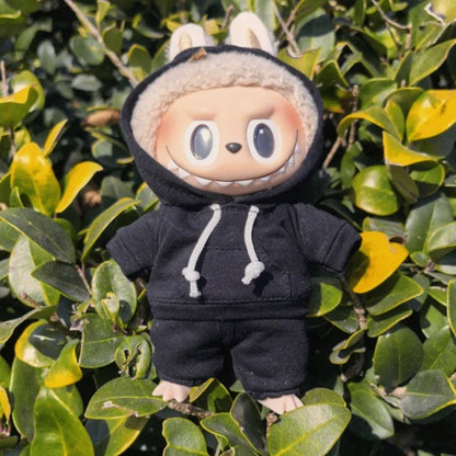 Labubu Black Hoodie Set