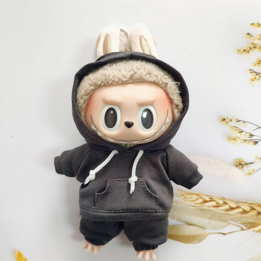 Labubu Black Hoodie Set